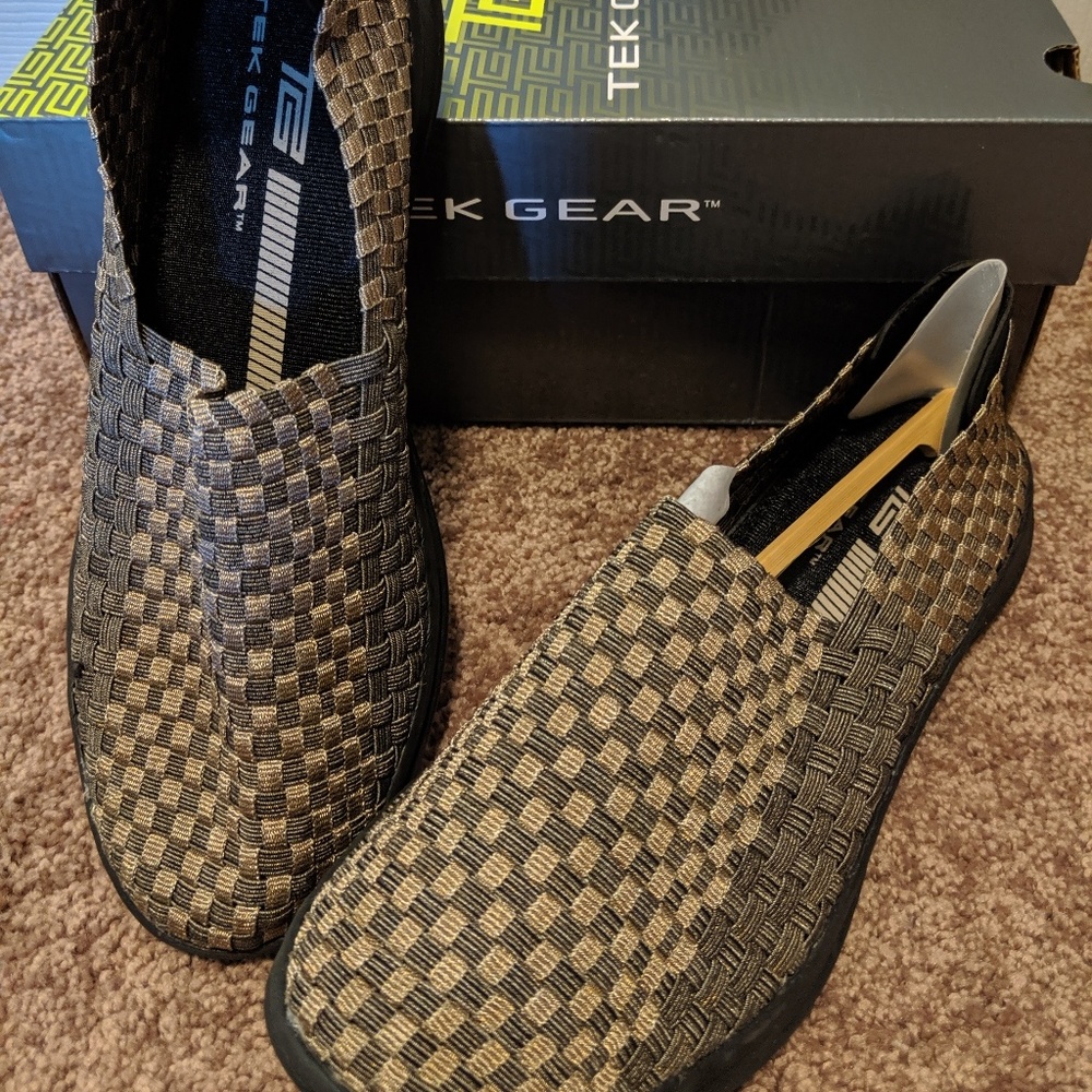 Woven Slip On Sneakers